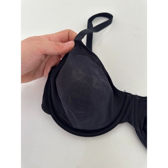 Hanro Women's Smooth Illusion Black Size 32D Comfort Tshirt Bra Underwire NEW - Picture 3 of 10